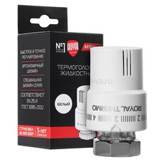 Термоголовка жидкостная Royal Thermo Design М30х1,5 RTO 08.01 (белый)