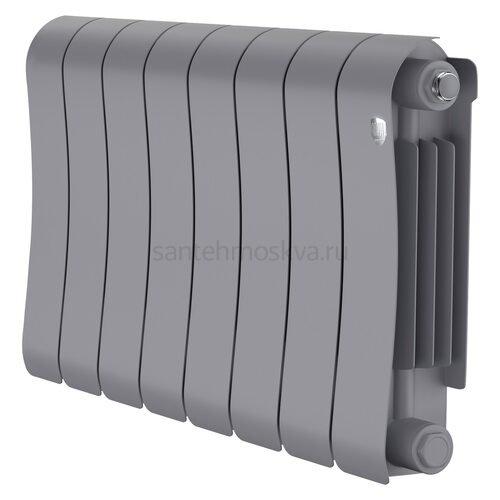 Радиатор биметаллический Royal Thermo Infinity 300 Silver Satin - 8 секции НС-1683697