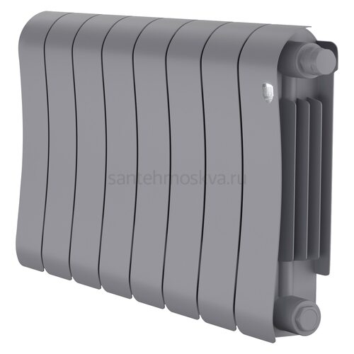 Радиатор биметаллический Royal Thermo Infinity 300 Silver Satin VR80 - 8 секции НС-1696354