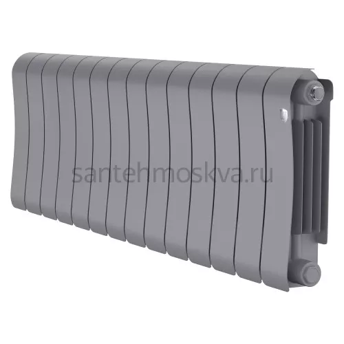 Радиатор биметаллический Royal Thermo Infinity 300 Silver Satin - 14 секции НС-1683526