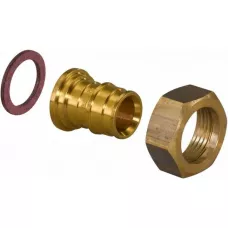 Переходник Uponor 1023014 Q&E с накидной гайкой латунь 16x1/2 НГ Переходник Uponor 1023014 Q&E с накидной гайкой латунь 16x1/2 НГ