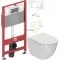 Инсталляция base 9400413 4 в 1 + унитаз BelBagno UNO BB3105CHR/SC, безободковый