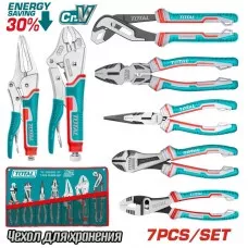 Набор плоскогубцев, 7 шт. TOTAL (TOS23055 ТОТАЛ) Набор плоскогубцев, 7 шт. TOTAL (TOS23055 ТОТАЛ)