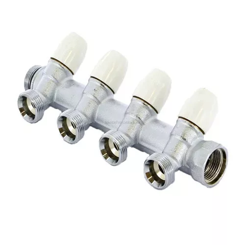 Распределительный коллектор REHAU G 1" с 4 отводами G 3/4" 11316471001