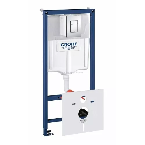 Инсталляция для унитаза GROHE Rapid SL 38775001, 4 в 1 с кнопкой смыв (Грое)