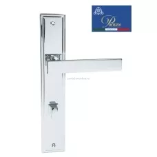 Дверная ручка на планке с фиксатором PORTUNO Star 820.01WC Полированный хром Дверная ручка на планке с фиксатором PORTUNO Star 820.01WC Полированный хром