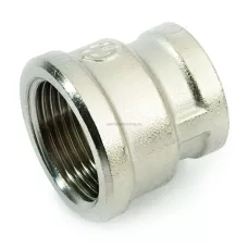 Муфта ВВ переходная 3/4" x 1/2" никелированная Италия SFT-0006-003412 Муфта ВВ переходная 3/4" x 1/2" никелированная Италия SFT-0006-003412