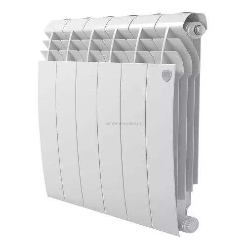Радиатор биметаллический Royal Thermo Biliner 500 - 6 секций Bianco Traffico с боковым подключением (Роял Термо)