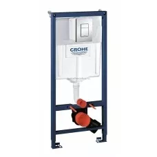 Инсталляция для унитаза GROHE Rapid SL 38772001, 3 в 1 с кнопкой смыва Инсталляция для унитаза GROHE Rapid SL 38772001, 3 в 1 с кнопкой смыва