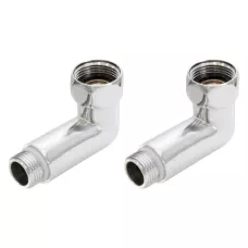 Соединитель угловой 3/4" ВР ×1/2" НР для полотенцесушителя Соединитель угловой 3/4" ВР ×1/2" НР для полотенцесушителя