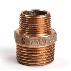 Ниппель переходной бронзовый РЕХАУ AURLINE 1" x 3/4" НР, 18732651001 Ниппель переходной бронзовый РЕХАУ AURLINE 1" x 3/4" НР, 18732651001