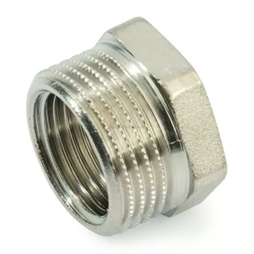 Футорка 1" x 3/4", никелированная Италия