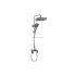 Salda Душевая стойка со смесителем ALS-615-14 Оружейная сталь