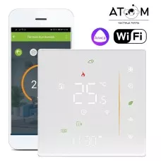 Терморегулятор ATOM Alpha Wi-Fi белый Терморегулятор ATOM Alpha Wi-Fi белый