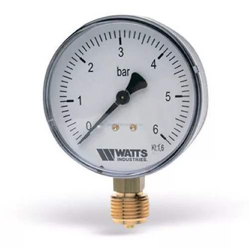 Манометр радиальный F+R200 (MRP) 63 мм 6 бар Watts (Ваттс)