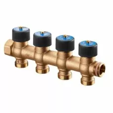 Распределительная гребенка Oventrop Multidis R для водоснабжения, 3/4" с 4 отводами 4200554