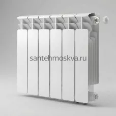 Радиатор биметаллический Base 350 Ventil VR - 6 секций c нижним правым подключением R-BA-350-06-VR