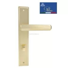Дверная ручка на планке с фиксатором PORTUNO Pyramid 822.07WC Матовое золото Дверная ручка на планке с фиксатором PORTUNO Pyramid 822.07WC Матовое золото