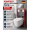 Инсталляция TECEbase 2.0 9400412, 4 в 1 + унитаз унитаз BelBagno Due безободковый, BB3103CHR/SC