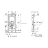 Инсталляция для унитаза Geberit Duofix Delta 458.134.21.2 с клавишей Delta 20, хром (Геберит)