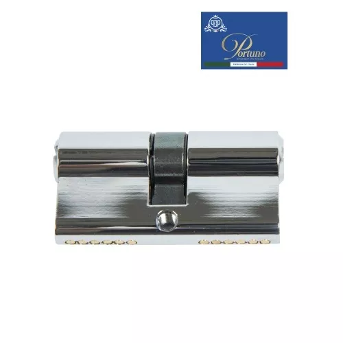 Цилиндровый механизм PORTUNO. Арт.CD60.01, 60м. (30+30), Цвет, Полированный хром. ключ-ключ