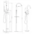 Смеситель для ванны напольный Grocenberg GB900 бронза Смеситель для ванны напольный Grocenberg GB900 бронза