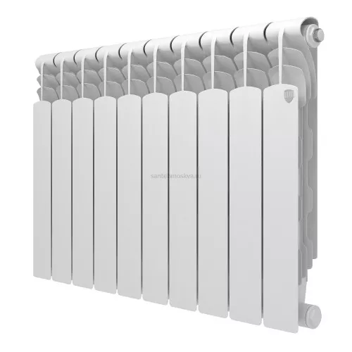Радиатор биметаллический Royal Thermo Revolution Bimetall 500 2.0 - 10 секций с боковым подключением (Роял Термо)