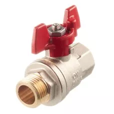 Кран шаровый 1/2" НВ маховик из алюминия Optibal Oventrop