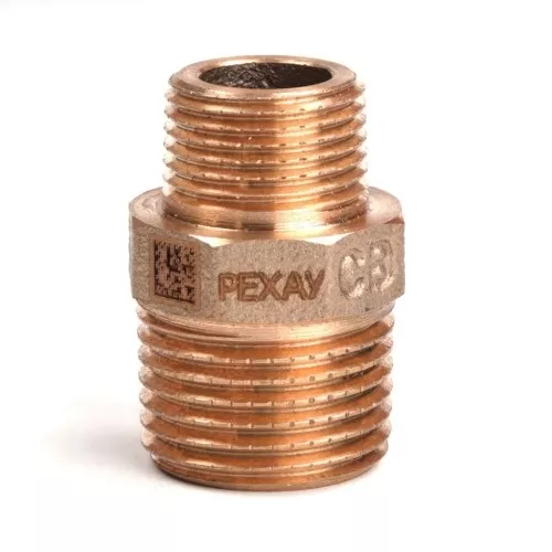 Ниппель переходной бронзовый РЕХАУ AURLINE 1/2" x 3/8" НР, 18732431001