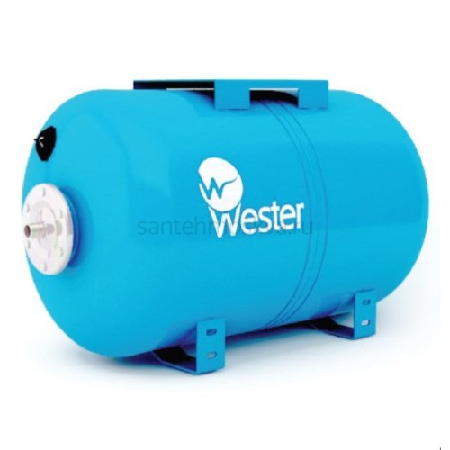 Расширительный бак, гидроаккумулятор Wester WAO150, 150 л, для водоснабжения, горизонтальный