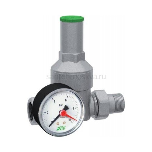 Редуктор давления FAR FA 2835 12 для воды в системе водоснабжения (с манометром) (ФАР)