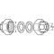 Комплект латунных гаек DAB BRASS UNION KIT 1 1/2" х 3/4" F (547121130) ДАБ