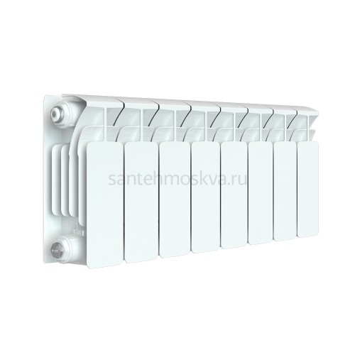 Радиатор биметаллический Rifar Base 200 - 8 секций c боковым подключением (Рифар)
