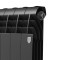 Радиатор биметаллический Royal Thermo Biliner 500 - 4 секций Noir Sable с боковым подключением (Роял Термо)