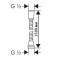 Шланг для выдвижной лейки Ganzer, раздвижной 1/2 - 3/8 ВР GZ 80150, хром (Ганзер)