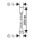 Шланг для выдвижной лейки Ganzer 1/2 - 3/8 ВР GZ 80200, хром (Ганзер)